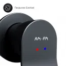 Смеситель для раковины Am.Pm X-Joy F85A72622 встраиваемый, без донного клапана, черный матовый
