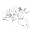 Смеситель для раковины Kludi Nova Fonte Puristic 201440515 встраиваемый, без донного клапана, хром