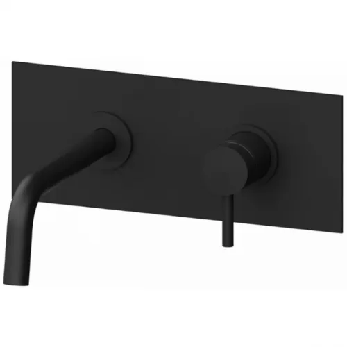 Смеситель для раковины Paffoni Light LIG106NO встраиваемый, без донного клапана, черный матовый