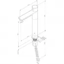 Смеситель для раковины Am.Pm X-Joy F85A92522 без донного клапана, черный матовый