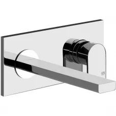 Смеситель для раковины Gessi Via Manzoni 44895#031 встраиваемый, без донного клапана, хром