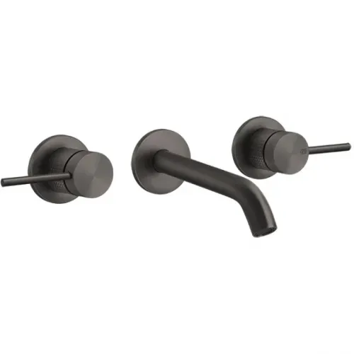 Смеситель для раковины Gessi Gessi316 54492#707 встраиваемый, без донного клапана, черный хром матовый