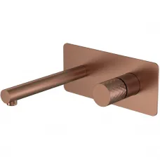 Смеситель для раковины Boheme Stick Diamond 125-BRB встраиваемый, бронза матовая