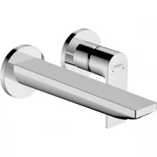 Смеситель для раковины Hansgrohe Rebris E 72568000 встраиваемый, с выпуском, хром