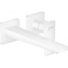Смеситель для раковины Hansgrohe Metropol 32526700 встраиваемый, без донного клапана, белый матовый