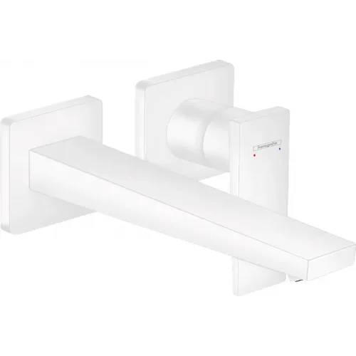 Смеситель для раковины Hansgrohe Metropol 32526700 встраиваемый, без донного клапана, белый матовый