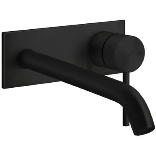 Смеситель для раковины Gessi Gessi316 54090#299 встраиваемый, без донного клапана, черный матовый