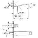 Смеситель для раковины Grohe Allure Brilliant 19783DC0 встраиваемый, без донного клапана, суперсталь