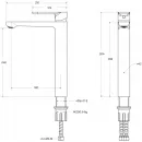Смеситель для раковины Cezares Stylus STYLUS-LC-01-W0 без донного клапана, хром