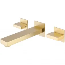 Смеситель для раковины Abber Daheim AF82122G встраиваемый, золотой матовый