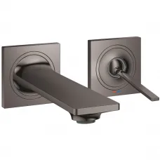 Смеситель для раковины Grohe Allure 19309A02 встраиваемый, без донного клапана, темный графит глянец