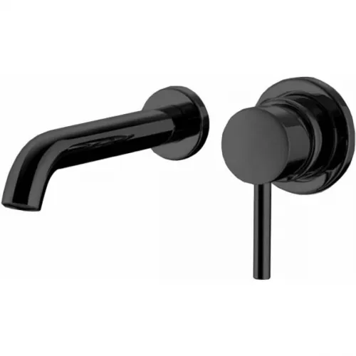 Смеситель для раковины Bossini Oki Z005302.073 встраиваемый, без донного клапана, черный матовый