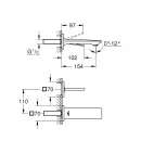 Смеситель для раковины Grohe Allure 19309DL2 встраиваемый, без донного клапана, теплый закат матовый