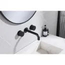 Смеситель для раковины Abber Wasser Kreis AF81122B встраиваемый, черный матовый