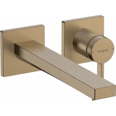 Смеситель для раковины Hansgrohe Tecturis E 73051140 встраиваемый, с выпуском, бронза