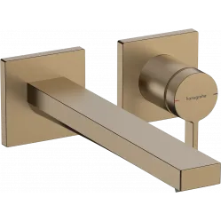 Смеситель для раковины Hansgrohe Tecturis E 73051140 встраиваемый, с выпуском, бронза