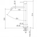 Смеситель для раковины Remer X Style X10LXL с донным клапаном, хром