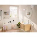 Смеситель для раковины Hansgrohe Rebris S 72580670 CoolStart, с донным клапаном, черный матовый