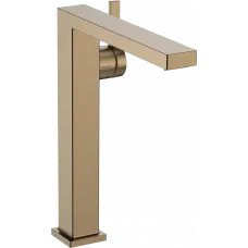 Смеситель для раковины Hansgrohe Tecturis E 73070140 CoolStart, с донным клапаном, бронза