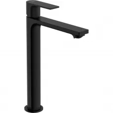 Смеситель для раковины Hansgrohe Rebris E 72581670 CoolStart, с донным клапаном, черный матовый