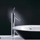 Смеситель для раковины Axor Starck 10020000 с донным клапаном, хром