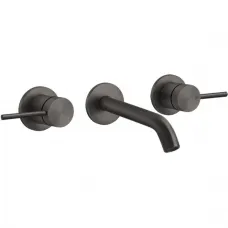 Смеситель для раковины Gessi Gessi316 54092#707 встраиваемый, без донного клапана, черный хром матовый