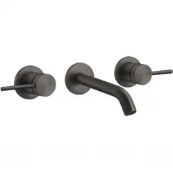 Смеситель для раковины Gessi Gessi316 54092#707 встраиваемый, без донного клапана, черный хром матовый