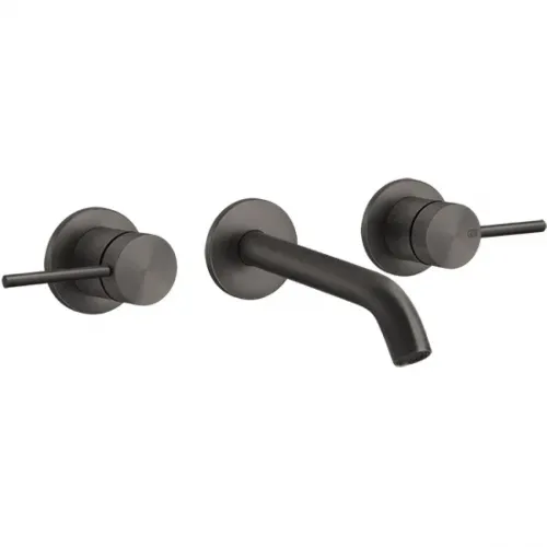 Смеситель для раковины Gessi Gessi316 54092#707 встраиваемый, без донного клапана, черный хром матовый