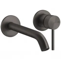 Смеситель для раковины Gessi Gessi316 54286#707 встраиваемый, без донного клапана, черный хром матовый