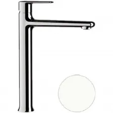 Смеситель для раковины Remer Vanity V11LBO без донного клапана, белый матовый