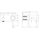 Смеситель для раковины Gessi Gessi316 54288#239 встраиваемый, без донного клапана, нержавеющая сталь