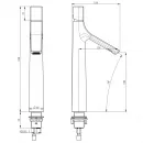 Смеситель для раковины Wonzon & Woghand The One WW-H1011-BG золотой матовый