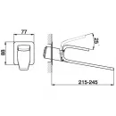 Смеситель для раковины Cisal Kawa KA00551041 без донного клапана, белый
