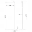 Смеситель напольный для раковины Abber Daheim AF8241G