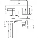 Смеситель для раковины Cezares Molveno MOLVENO-BLS2-01-Cr встраиваемый, с донным клапаном, хром