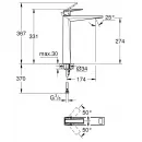 Смеситель для раковины Grohe Allure Brilliant 24418000 без донного клапана, хром