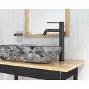 Смеситель для раковины Paini Cox 78PZ211LL с донным клапаном, черный матовый