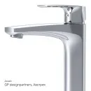 Смеситель для раковины Am.Pm Gem F90A92000 без донного клапана, хром