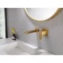 Смеситель для раковины Abber Daheim AF8212G встраиваемый, золотой матовый