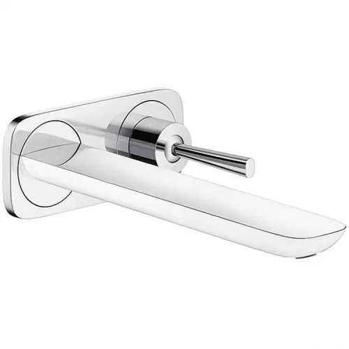 Смеситель для раковины Hansgrohe PuraVida 15085400 встраиваемый, хром/белый