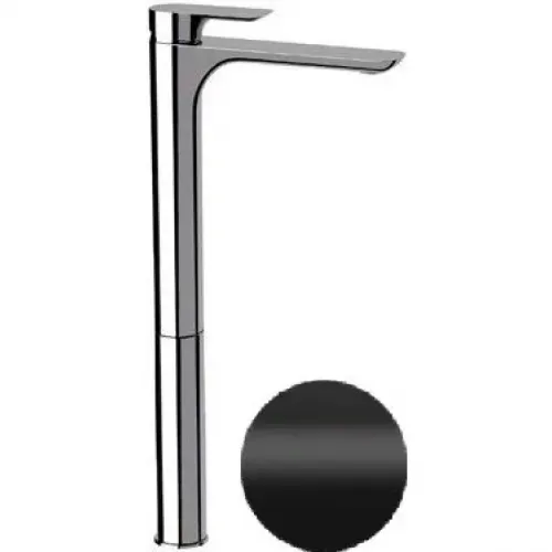Смеситель для раковины Remer Infinity I11LXXLNO без донного клапана, черный матовый