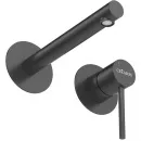Смеситель для раковины Cezares Relax RELAX-BLI2-2-NOP-W0 встраиваемый, без донного клапана, черный матовый