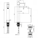 Смеситель для раковины Bossini Teo Z00703.022 c донным клапаном, бронза