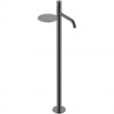 Смеситель напольный для раковины Boheme Stick Diamond 120-SGM графит глянец