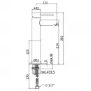 Смеситель для раковины Paffoni Stick SK071HCR120 без донного клапана, хром