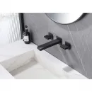 Смеситель для раковины Abber Daheim AF82122B встраиваемый, черный матовый