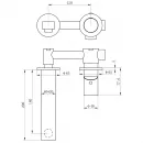 Смеситель для раковины Wonzon & Woghand WW-105-MW встраиваемый, белый матовый