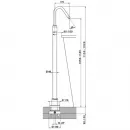 Смеситель напольный для раковины Cisal Step ST00451021