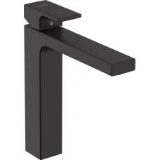 Смеситель для раковины Hansgrohe Vernis Shape 71562670 с донным клапаном, черный матовый