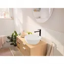 Смеситель для раковины Hansgrohe Rebris S 72590670 CoolStart, с донным клапаном, черный матовый